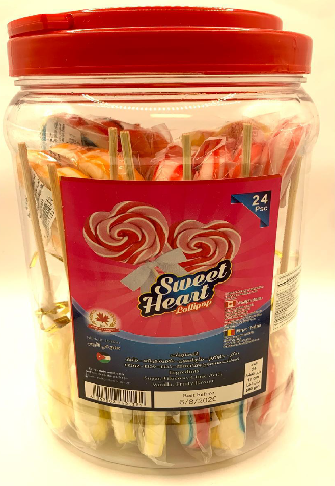 مصاصات على شكل قلب حلو – صغيرة