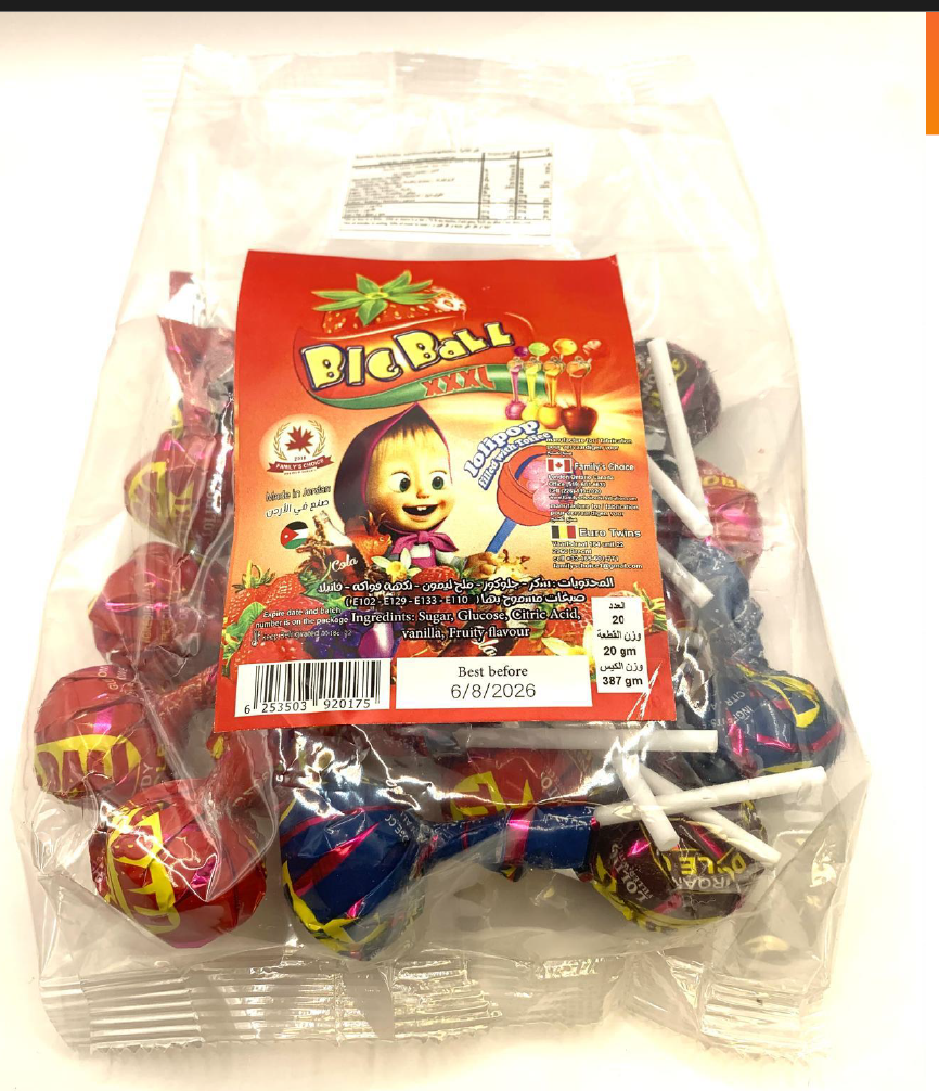 Big Ball Lollipops – 20 pcs